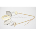 Indian gold plated necklace set light weight gold necklace set